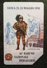 Scheda Telefonica G "Raduno Naz. Bersaglieri - Lucca" Tir 195.000