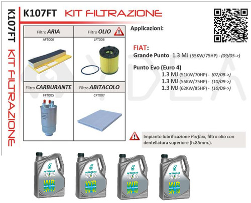 Kit tagliando fiat grande - tagliando,