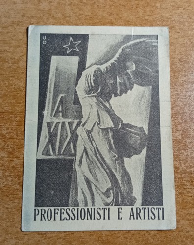 Card tessera confed fascista - card,
