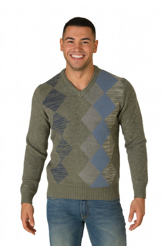 Maglione uomo ragazzo rombi - uomo,