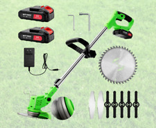 Decespugliatore Elettrico Doppia Batteria 48v Tagliaerba Giardino 12000 G/min