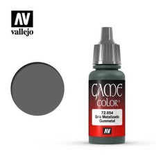 VALLEJO GAME COLOR 72054 GUNMETAL 17ml (vernice acrilica)