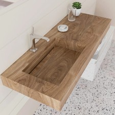 Lavabo in HPL con vasca a