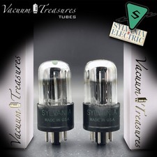 6sn7gta sylvania chrome top - sylvania,