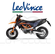 TERMINALE SCARICO LEOVINCE LV ONE EVO KTM 690 SMC R 2022 2023 NERO/CARBON EU 4/5