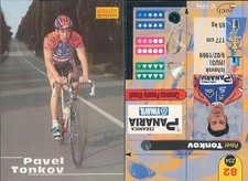 PAVEL TONKOV-ceramica panaria-vinavil-N.82-R@R@ CARD CICLISMO MERLIN 96-NEW