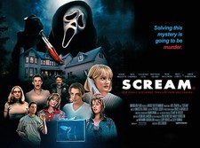 SCREAM 1996 quad poster stampa 30x40" Wes Craven Neve Campbell slasher spedizione gratuita