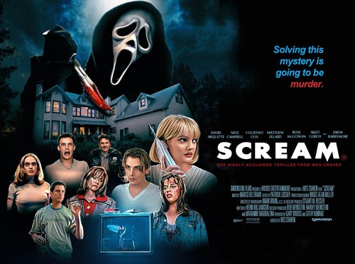 Scream 1996 quad - quad, stampa