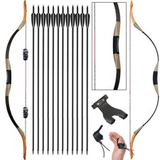 Arco ricurvo tradizionale 30-50 libbre arco cavallo mongolo freccia carbonio tiro con l'arco caccia