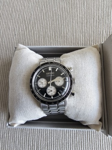 Seiko essentials black panda - seiko,