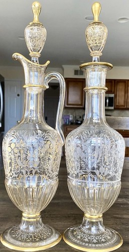 Coppia antichi set ewer - set, e