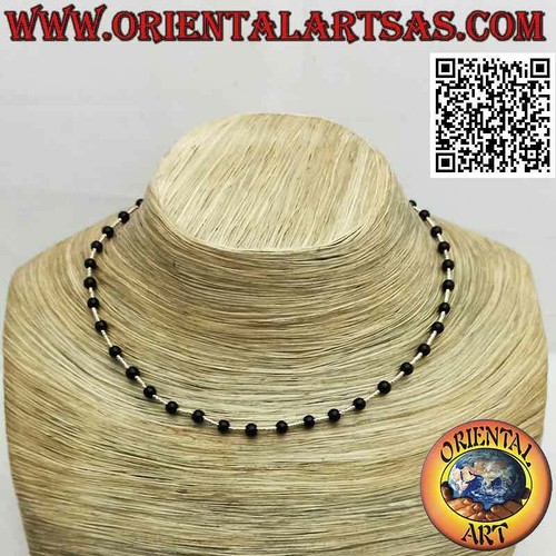 Collana girocollo perline - di,