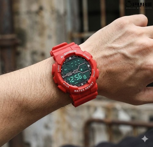 Orologio uomo rosso esterno - uomo,