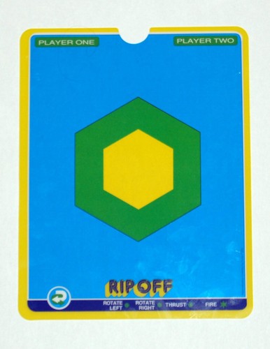 Vectrex rip off - overlay, nuova