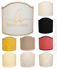 Ventolina mezzo paralume classico ventola semitonda veletta semiluna per lampada