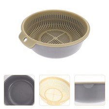  2 Pcs Cestello Scolapasta Doppio Strato Cesto Per Il Lavaggio Della Frutta