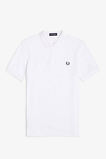 Fred Perry Polo Manica Corta Piquè Bianco - Taglia M Abbigliamento Uomo Polo
