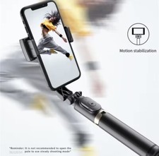 Stabilizzatore A 3 Assi Per Smartphone Con Treppiede Gimbal luce led bluetooth