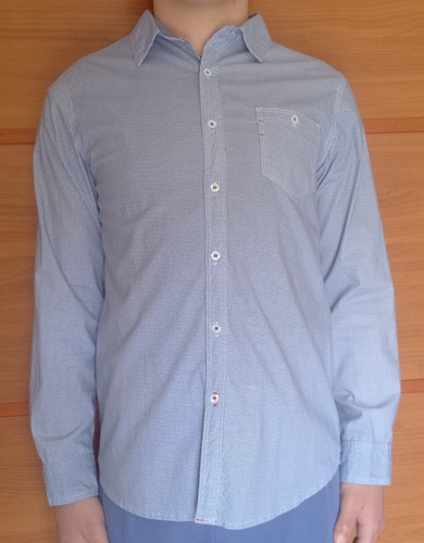 Camicia celeste bianca per - celeste,