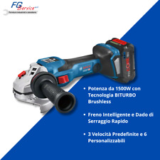 Smerigliatrice a Batteria 1500W BiTurbo Bosch GWS 18V-15 SC Professional 
