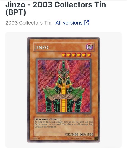 Tcg jinzo bpt 011 - tcg, bpt-011