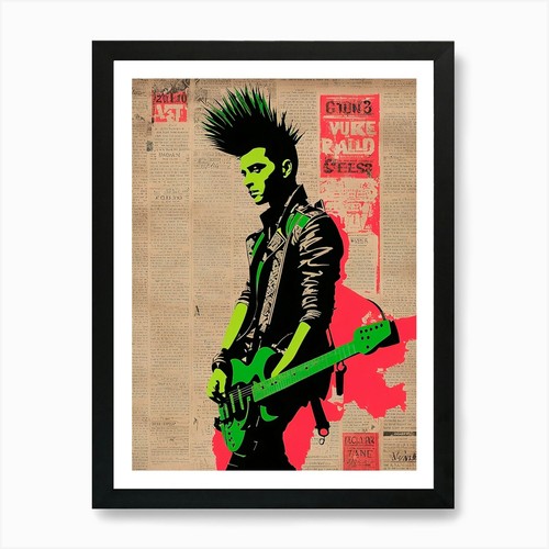 Stampa artistica rock roll - rock,