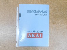 Akai AM-2200 Amplificatore stereo pre-principale manuale di servizio con schemi (originale)