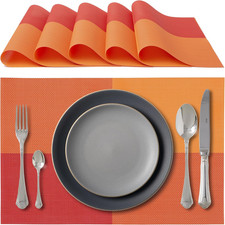 Tovagliette Americane Eleganti 45 X 30 Cm per Cena, Pranzo, Colazione - 6 Unità 