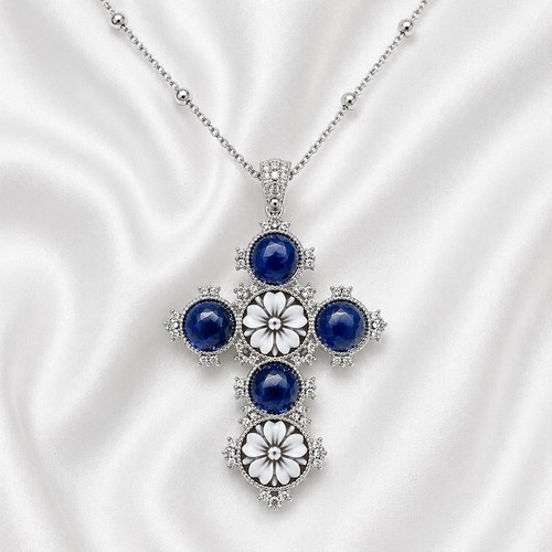 Collana croce argento 925 - collana,