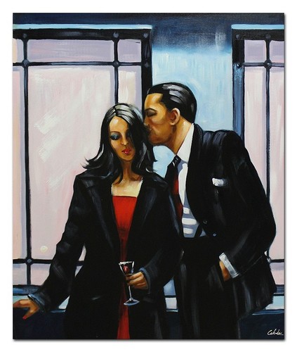 Jack vettriano 75x90cm dipinto - jack,