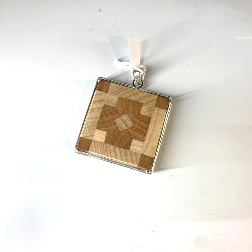 Ciondolo legno argento 925 - ciondolo,