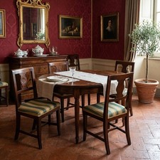 Gruppo di Sedie Antiche Noce