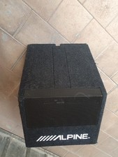 SUBWOOFER Alpine SWE 815 Amplificato in Box 8'' 20cm 300W