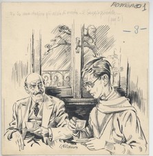 GAETANO ALBANESE -  Originale a china 02 firmato  - 1950  -