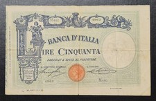 50 lire 05/08/1925 Barbetti Grande L con Matrice Laterale Testina Decreto *BB*