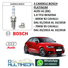 3 CANDELE BOSCH PLATINUM AUDI