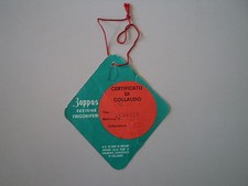 - CERTIFICATO DI COLLAUDO ZOPPAS SEZIONE FRIGORIFERI - VINTAGE ANNI 60