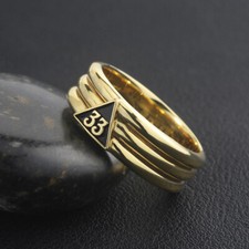 Anello classico massonico con