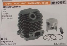 61050011 CILINDRO COMPL DECESPUGLIATORE OLEOMAC EFCO 8300 TIPO NUOOVO Ø 36