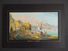 "Veduta di Napoli" dipinto con