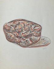 Attilio Forgioli "Pane" Litografia a colori 1973 - Firmata P.A. (Prova d'Autore)