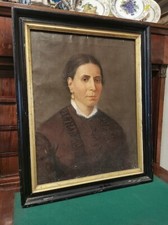 Antico ritratto donna con - antico,