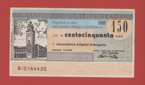 Italy 150 lire 1976 banca - 150, la