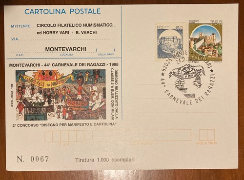 Cartolina postale carnevale - cartolina, di