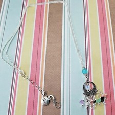 HOPE INFINITY HAND MADE COLLANA Bohemian Pietre vere AGATA OPALITE AMETISTA 