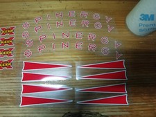 Set decalcomanie ruote rosse Spinergy REV X kit decalcomanie cerchio adesivo