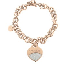 OPS OBJECTS OPSBR-352 BRACCIALE GLITTER DONNA CUORE ROSE' LIST. 48€ SOTTOCOSTO