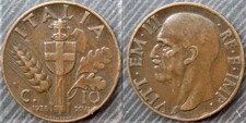 ITALY  # 10 centesimi 1938 -