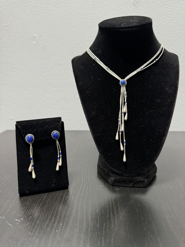 Set orecchini collana nappa - ,