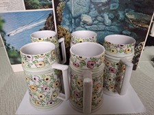 5 Boccali Bicchieri Ceramica Originali Rometti Italy 